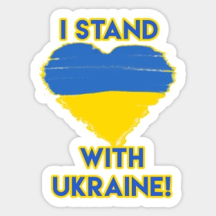 I Stand With Ukraine Sticker